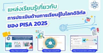 [INFOGRAPHICS] แหล่งเรียนรู้เกี่ยวกับการประเมินด้านการเรียนรู้ในโลกดิจิทัล (Learning in the Digital World) ของ PISA 2025