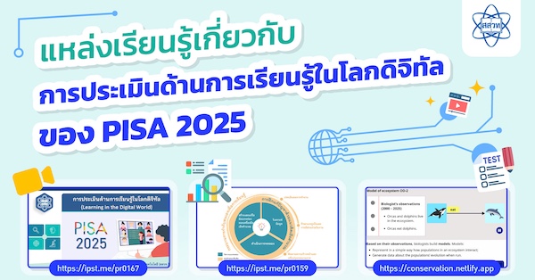 [INFOGRAPHICS] แหล่งเรียนรู้เกี่ยวกับการประเมินด้านการเรียนรู้ในโลกดิจิทัล (Learning in the Digital World) ของ PISA 2025